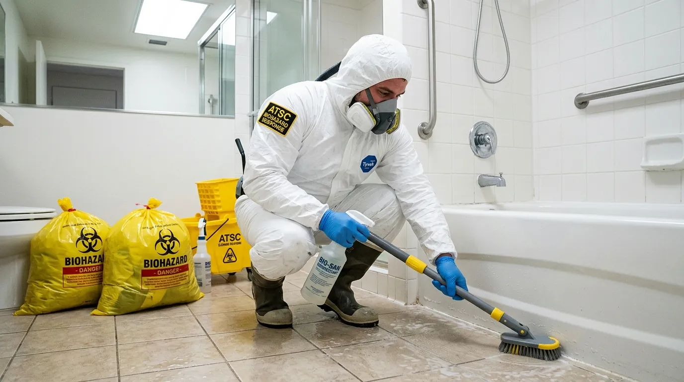 Decontamination equipment deployed for Blood Cleanup in Eastlake